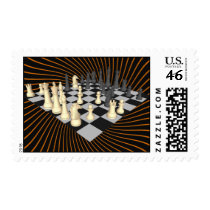Chessboard with Chess Pieces - Custom Stamps by spiritswitchboard Chessboard with Chess Pieces - Custom Stamps