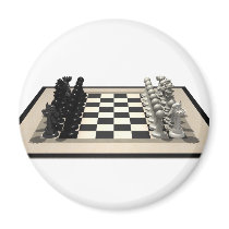 Chessboard with Chess Pieces: Magnets