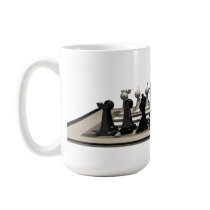 Chessboard with Chess Pieces: Mug