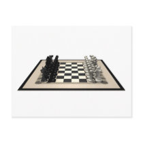 Chessboard with Chess Pieces: Postcards