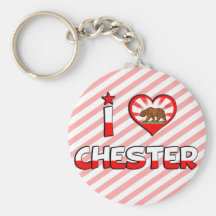 Chester, CA Keychain