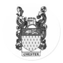 CHESTER Coat of Arms stickers by familycrest CHESTER Coat of Arms stickers