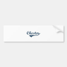 Chester Connecticut Classic Design Bumper Stickers