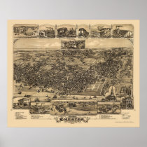 Chester, PA Panoramic Map - 1885 Posters