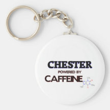 Chester Powered by Caffeine Key Chains