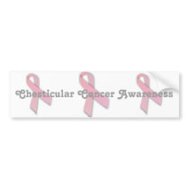 Chesticular Cancer Awareness Bumper Sticker bumper stickers by TheSleepyBride Chesticular Cancer Awareness Bumper Sticker bumper stickers