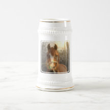 Chestnut Arab Horse Beer Stein Mug