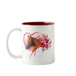 Chestnut Arab Roses mugs