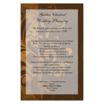 Chestnut Brown/Gold/Green Program, Menu or Flyer