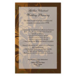 Chestnut Brown/Gold/Green Program, Menu or Flyer