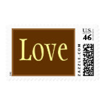CHESTNUT BROWN Love Stamp - Custom... - Customized