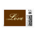 CHESTNUT BROWN Love Stamp - Customized