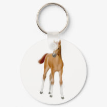 Chestnut Foal Keychain by twopurringcats Chestnut Foal Keychain