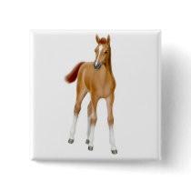 Chestnut Foal Pin buttons