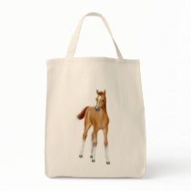 Chestnut Foal Tote Bag by twopurringcats Chestnut Foal Tote Bag