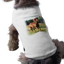 Chestnut Galloping Horse Dog Shirt