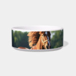 Chestnut Galloping Horse Pet Bowl Cat Water Bowl