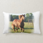 Chestnut Galloping Horse Pillow