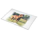 Chestnut Galloping Horse Placemat