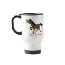 CHESTNUT HORSE COFFEE TRAVEL MUG CUSTOM by wackyartchick CHESTNUT HORSE COFFEE TRAVEL MUG CUSTOM