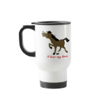 CHESTNUT HORSE COFFEE TRAVEL MUG CUSTOM
