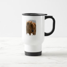 Chestnut Horse Design Travel Mug