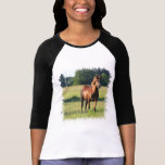 Chestnut Horse Standing Baseball Shirt