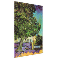 Chestnut Trees in Blossom, Vincent van Gogh. Stretched Canvas Prints