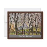 Chestnut Trees In The Jas De Bouffan Custom Invitations