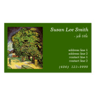 Chestnut Tress in Blossom, Vincent van Gogh. Business Cards