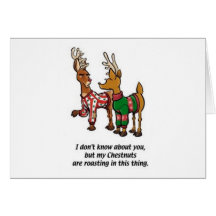 Chestnuts Roasting Greeting Card