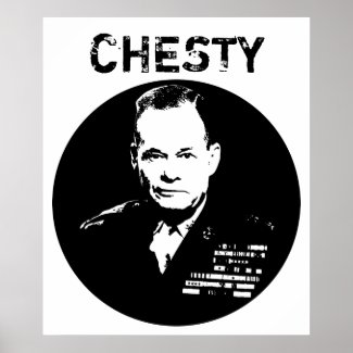 Chesty Puller -- Black and White print