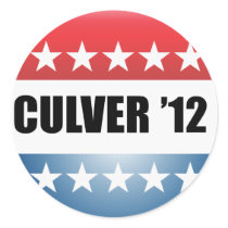 CHET CULVER ROUND STICKER