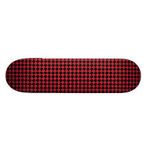 Chevon Checks Red and Black Skate Board Deck