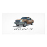 Chevrolet Avalanche Gold Personalized Photo Card
