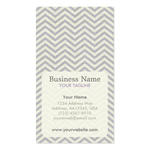 Chevron Appointment Business Card