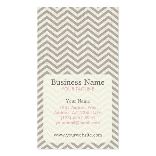 Chevron Appointment Business Card (front side)