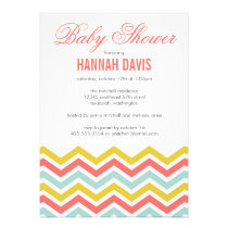 Chevron Baby Shower Invitation invitations