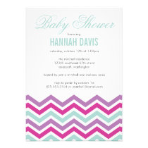 Chevron Baby Shower Invitation invitations