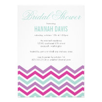 Chevron Bridal Shower Invitation invitations