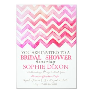 Chevron Bridal Shower Invitation