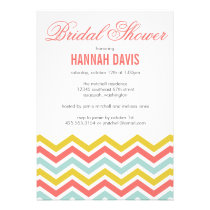 Chevron Bridal Shower Invitation invitations