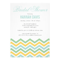 Chevron Bridal Shower Invitation invitations