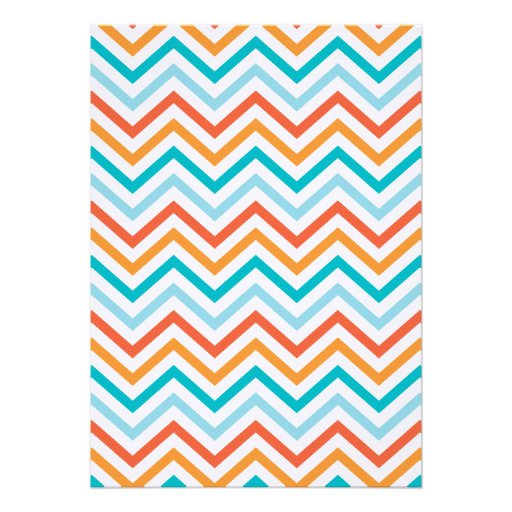 Chevron Carriage Baby Shower Invitation  |  Boy