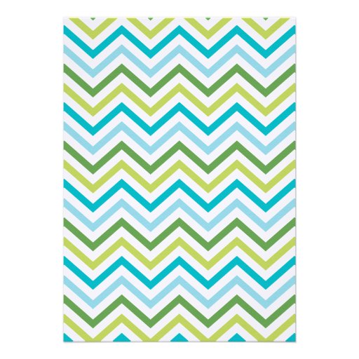 Chevron Carriage Baby Shower Invitation  |  Boy