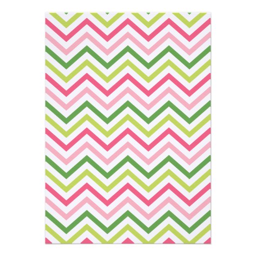 Chevron Carriage Baby Shower Invitation  |  Girl