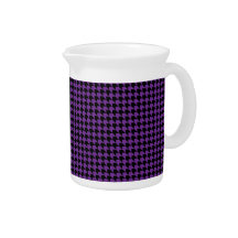 Chevron Checks Grape and Black Pitcher
