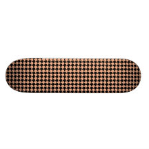 Chevron Checks Melon and Black Skate Boards
