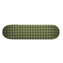 Chevron Checks Mint and Black Skate Board
