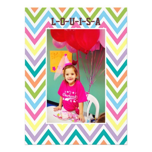 Chevron Cheer Party Invitation